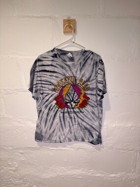 Port and Company Black & White Tie-Dye Grateful Dead Graphic Tee